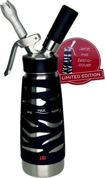 iSi Cream Profi Plus 500ml Sahnespender zebra schwarz