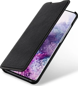 Stilgut Book Type Leather Case für Samsung Galaxy S20+ schwarz
