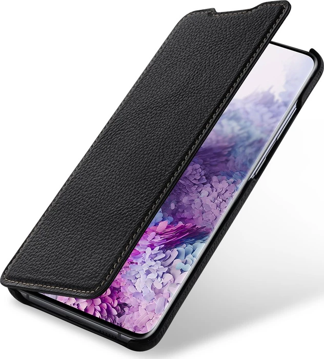 Stilgut Book Type Leather Case für Samsung Galaxy S20+ schwarz