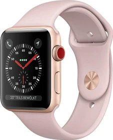 Apple Watch Series 3 (GPS) Aluminium 42mm gold mit Sportarmband sandrosa