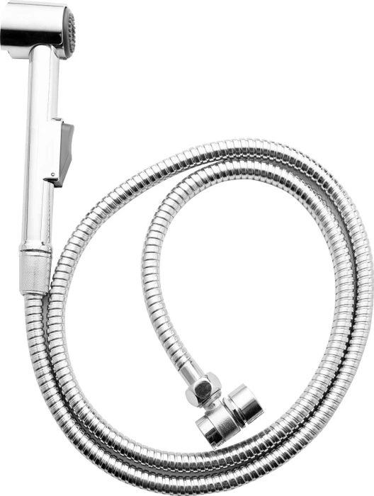 Schütte Waschbeckenhandbrause mit Wandhalterung mit Schlauch 150cm und Adapter grau