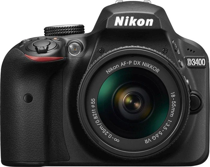 Nikon D3400 schwarz mit Objektiv AF-P DX 18-55mm 3.5-5.6 G VR