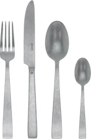 Sambonet Flat Vintage Edelstahl 18/10 Antik Monoblock Besteck-Set, 24-tlg.