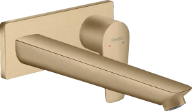 Hansgrohe Talis E Einhebel-Waschtischmischer Unterputz für Wandmontage mit Auslauf 22.5cm brushed bronze