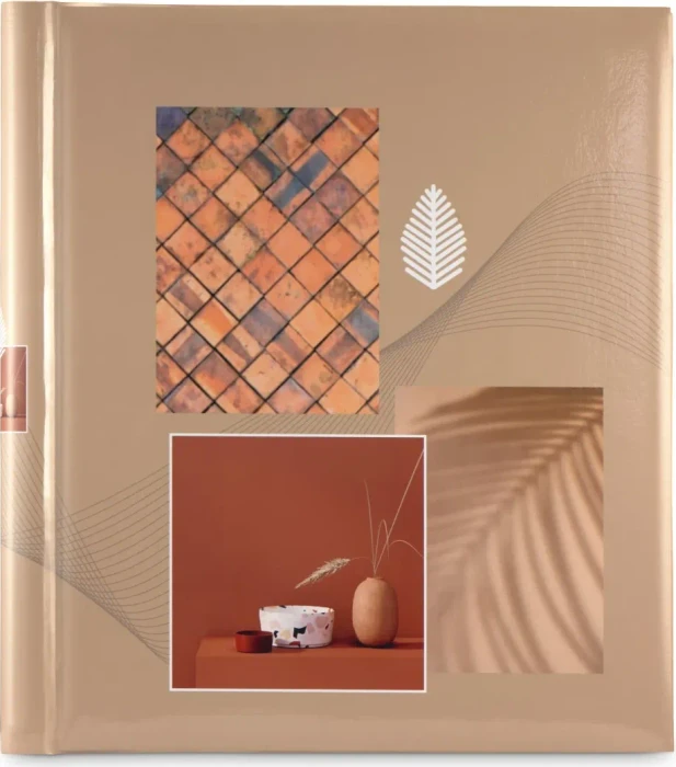 Hama Selbstklebe-Album 28x31, 20 weiße Seiten, Singo II Terracotta