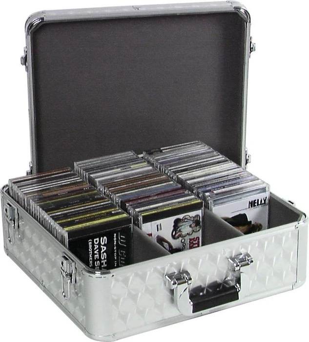 Roadinger CD-Case ALU poliert 100 CDs