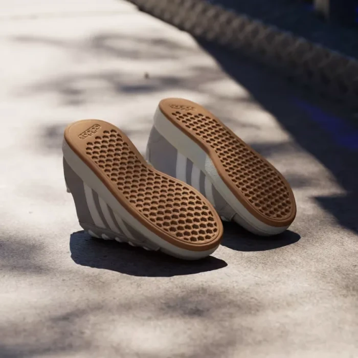 adidas Grand Court 00S grey two/off white/gum (Junior)