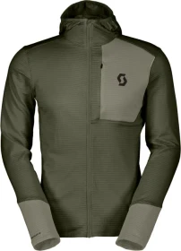 Scott Defined Light Zip Hoodie douglas green/dusty grey (Herren)
