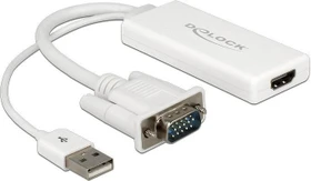 DeLOCK HDMI/VGA Adapterkabel weiß (62460)