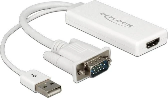 DeLOCK HDMI/VGA Adapterkabel weiß