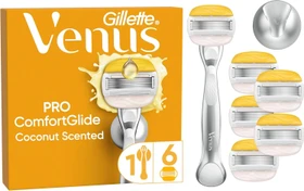 Gillette Venus ComfortGlide Coconut Rasierer + 6 Wechselklingen