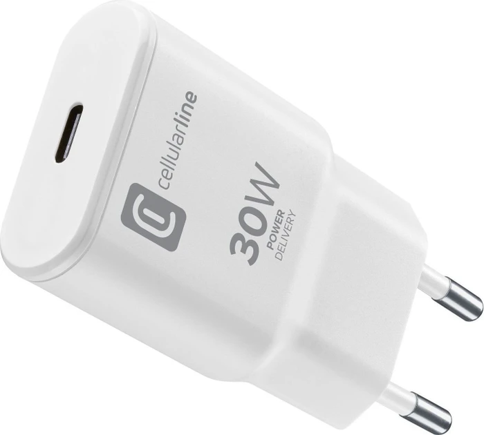 Cellularline Charger USB-C GaN 30W weiß