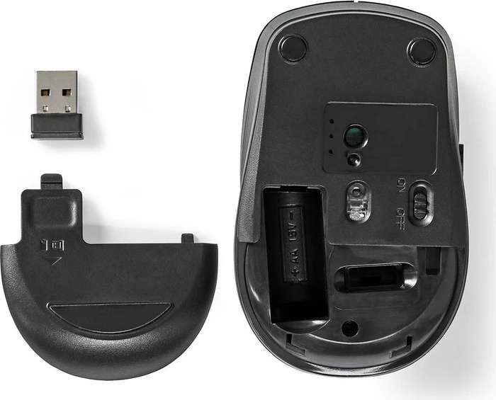 Nedis Wireless Mouse, schwarz, USB
