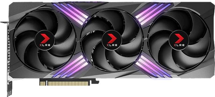 PNY GeForce RTX 4070 Ti XLR8 Gaming Verto Epic-X RGB Overclocked Triple Fan, 12GB GDDR6X, HDMI, 3x DP