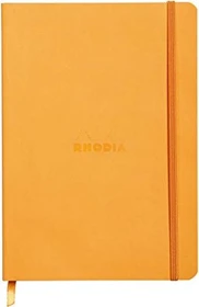 Rhodia Rhodiarama Notizbuch, A5, liniert, Softcover, orange, 80 Blatt
