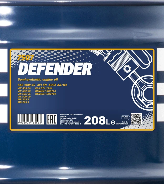 Mannol Defender 10W-40 208l