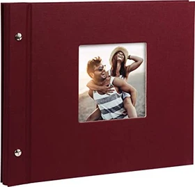 Goldbuch Schraubalbum Bella Vista 30x25 weiße Seiten dunkelrot