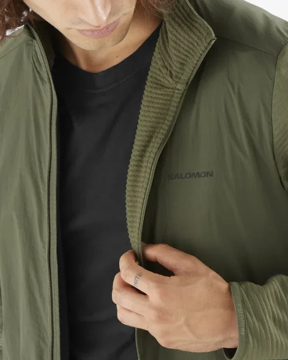 Salomon Essential Lightwarm Hybrid Funktionsjacke grape leaf (Herren)