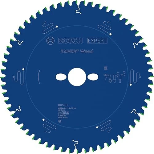Bosch Professional Expert for Wood Kreissägeblatt 60Z, 254x1.8x30mm, 1 Stück