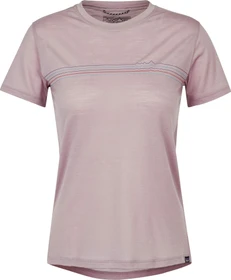 Patagonia Capilene Cool Merino Graphic Funktionsshirt kurzarm fitz roy fader/stingray mauve (Damen)