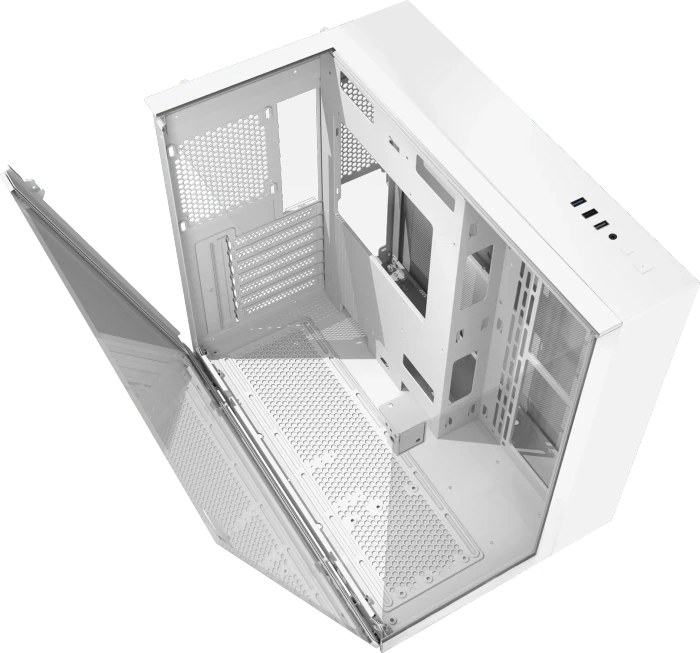 DarkFlash TH285M White, Glasfenster