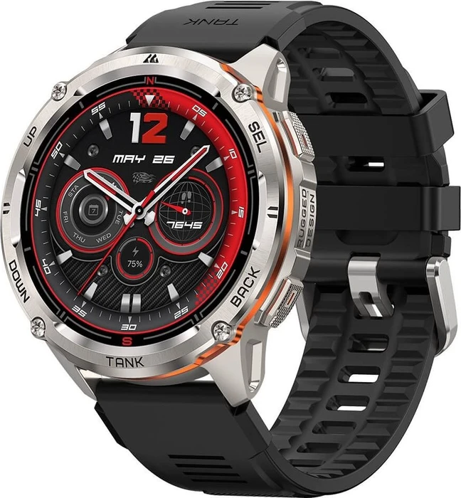 Kospet Tank T3 Ultra 2 mit Silkonarmband silber