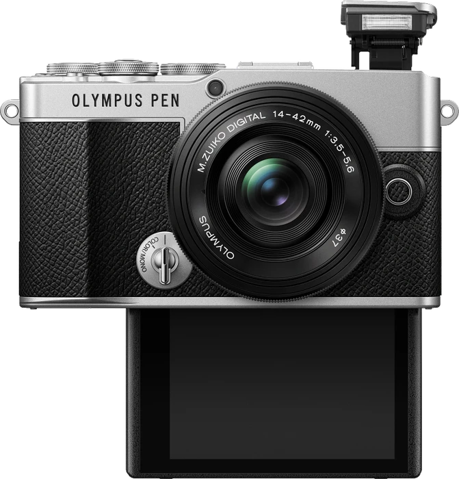 Olympus PEN E-P7 silber mit Objektiv M.Zuiko digital ED 14-42mm 3.5-5.6 EZ