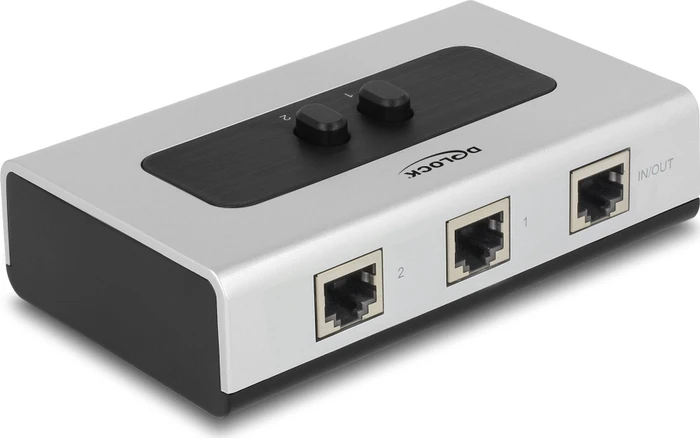 DeLOCK Switch RJ45 10Gbps 2-Port, manuell bidirektional