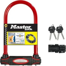 Master Lock 8195/210 Bügelschloss, Schlüssel rot