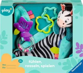 Ravensburger play+ Fühlen, rasseln, spielen Geschenk-Set: Zebra