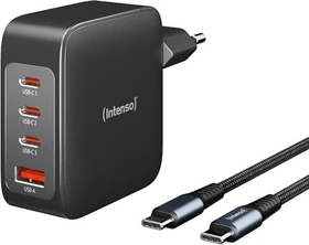 Intenso Power Adapter W140A3C GaN + C520C Kabel schwarz
