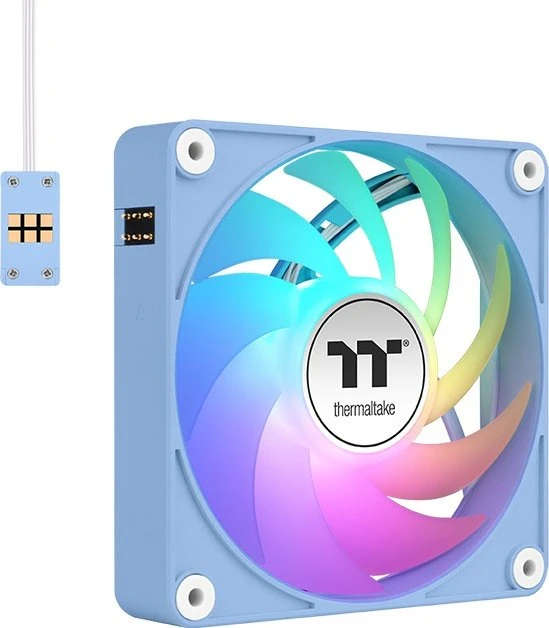 Thermaltake CT140 EX ARGB Sync Hydrangea Blue, blau/weiß, 140mm, 3er-Pack