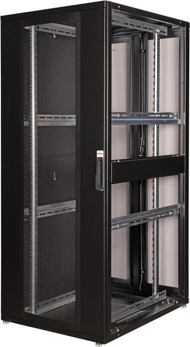 Roline / Secomp Pro Serie 19" Serverschrank 42HE, montiert, Gitternetztür, IP20, RAL 9005, 1000mm tief