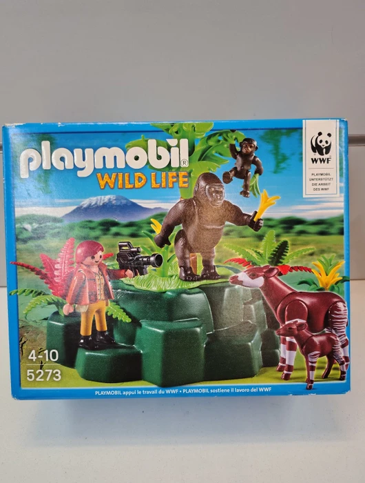 playmobil Wild Life WWF Zoologin bei Okapis und Gorillas