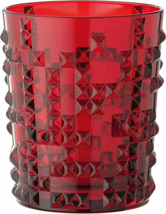 Nachtmann Punk Whiskyglas rubinrot