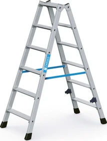 Zarges Z300 Alu gebördelt 2-tlg. Stehleiter, 2x 6 Stufen