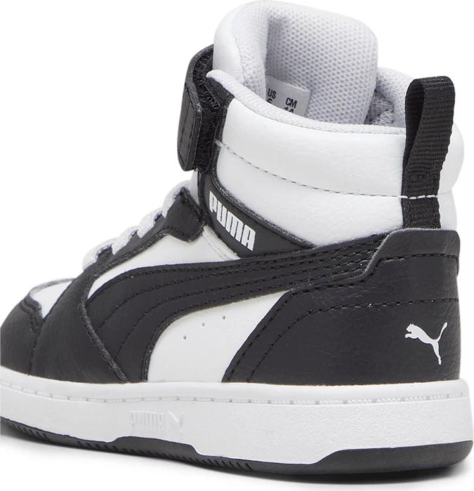 Puma Rebound V6 Mid puma white/puma black/shadow gray (Junior)