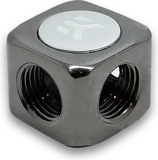 EK Water Blocks EK-AF T-Verteiler G1/4", schwarz vernickelt
