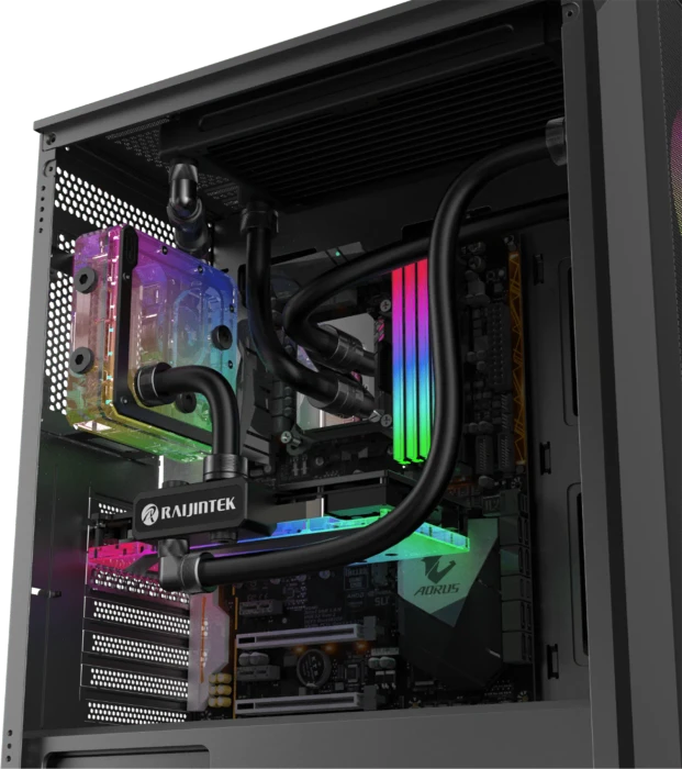 Raijintek Arcadia IV White, Glasfenster