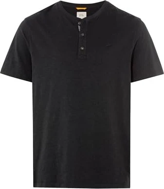Camel Active Henley Baumwolle T-Shirt kurzarm grau (Herren)