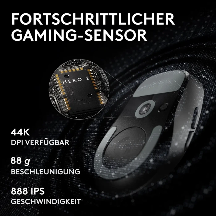 Logitech G Pro X Superlight 2c SE Lightspeed schwarz, USB