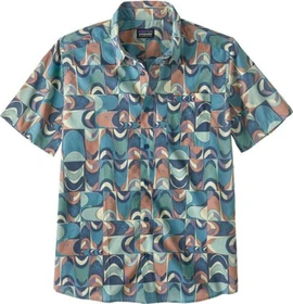 Patagonia Go-To Hemd kurzarm swallowtail geo/still blue (Herren)