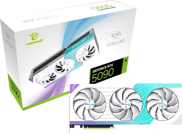 Manli Stellar GeForce RTX 5090 OC, 32GB GDDR7, HDMI, 3x DP
