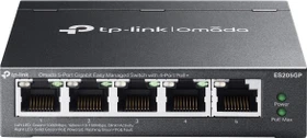 TP-Link Omada ES205GP Desktop Gigabit Smart Switch, 5x RJ-45, 65W PoE+ (ES205GP)