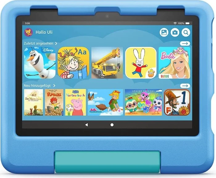 Amazon Fire HD 8 KFRAWI 2022, ohne Werbung, blau, 32GB, Kids Edition