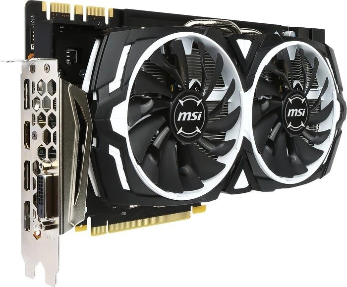 MSI GeForce GTX 1080 Armor 8G, 8GB GDDR5X, DVI, HDMI, 3x DP