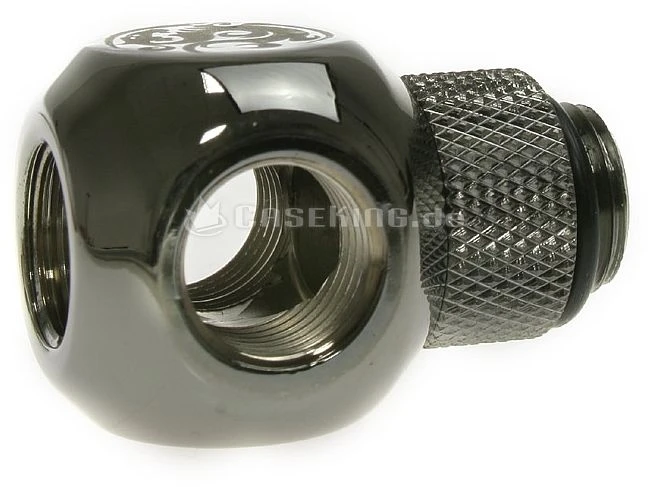 Bitspower Q-Adapter G1/4" auf 3x G1/4" drehbar glänzend schwarz
