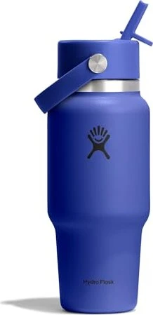 Hydro Flask Wide Mouth Travel Flex Straw Cap Isolierflasche 710ml capri blue