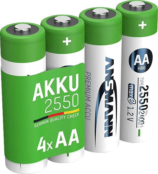 Ansmann Mignon AA NiMH 2550mAh, 4er-Pack