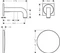 Hansgrohe Axor Citterio Elektronik-Waschtischmischer Unterputz für Wandmontage mit Auslauf 161mm brushed brass Vorschaubild